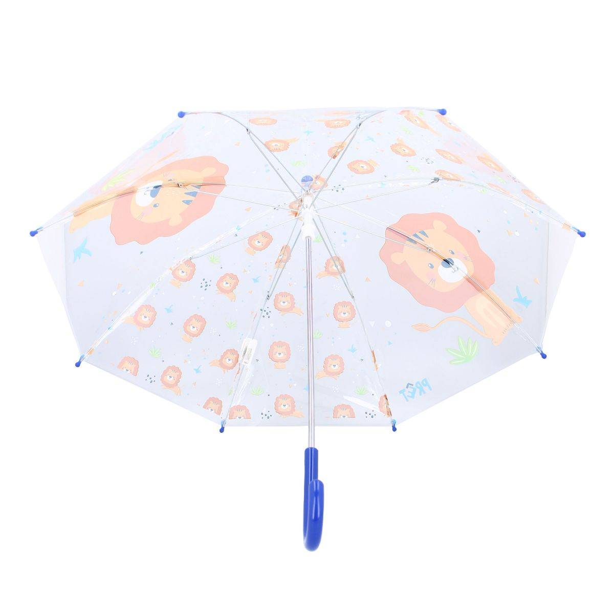 Prêt Kinder-Regenschirm ? 71 cm Lion-Design, transparent & handlich