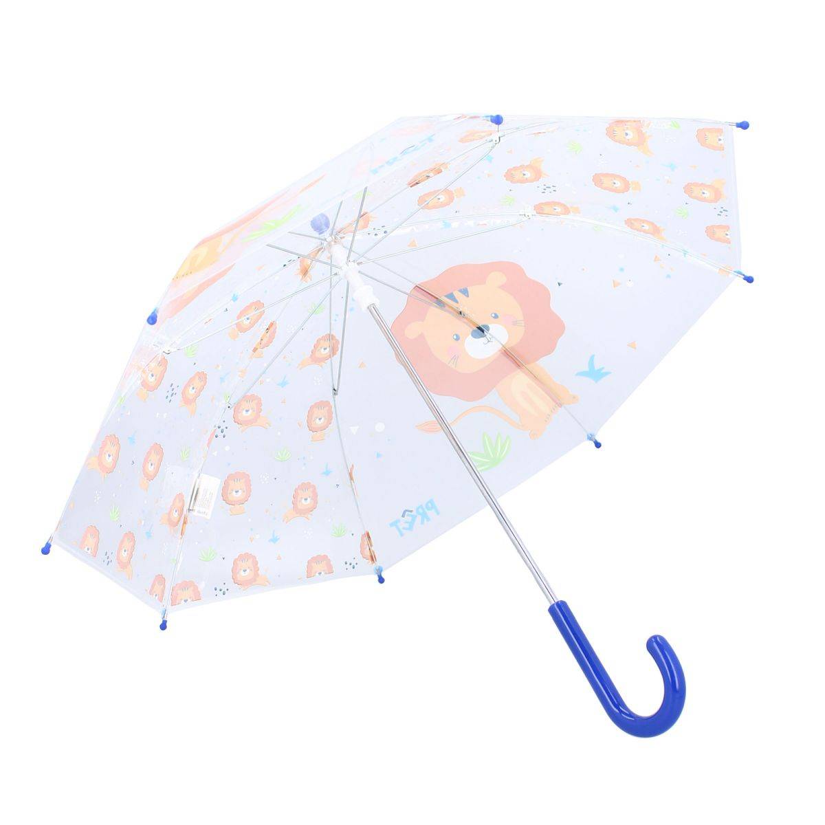 Prêt Kinder-Regenschirm ? 71 cm Lion-Design, transparent & handlich