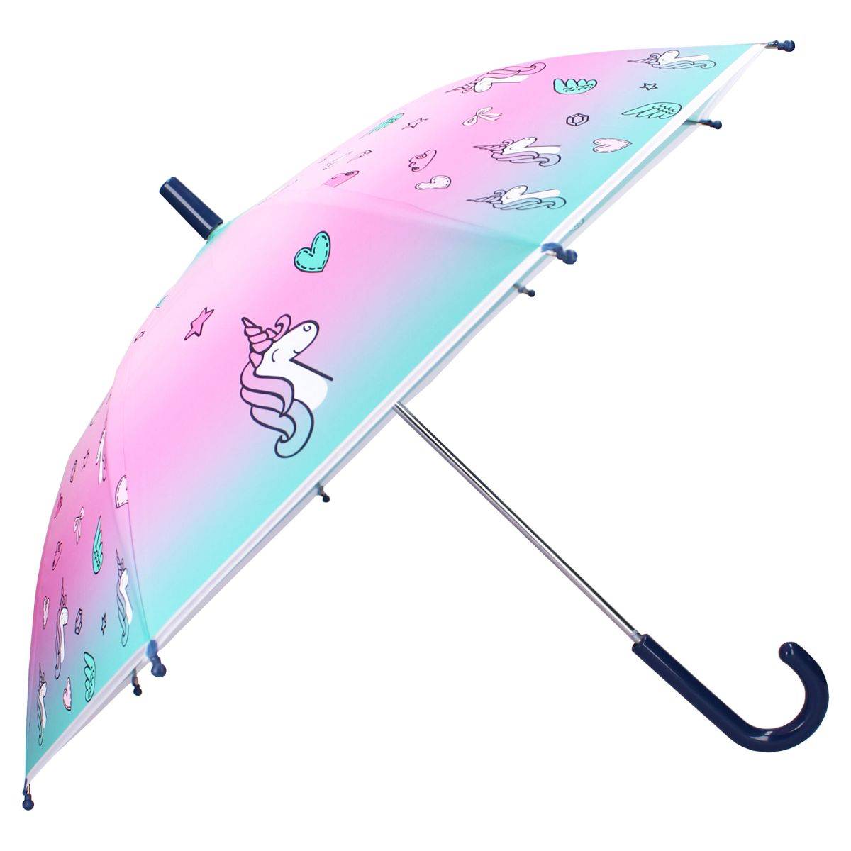 Milky Kiss Kinder-Regenschirm ? 70 cm Unicorn-Design Schutz vor Regen und UV