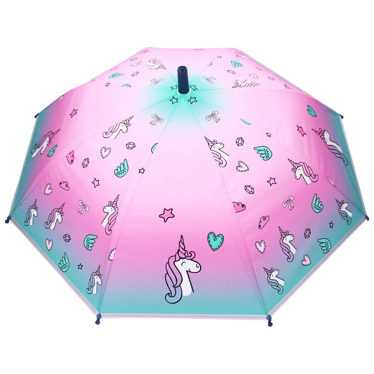 Milky Kiss Kinder-Regenschirm ? 70 cm Unicorn-Design Schutz vor Regen und UV