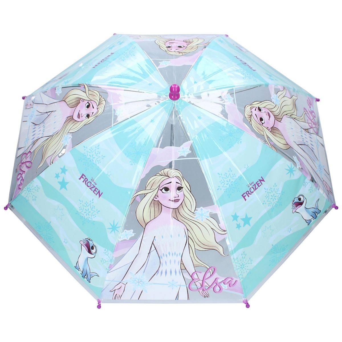 Disney Frozen II Schirm Ø 71 cm – Bunter Regenschirm für Kinder mit Elsa und Anna