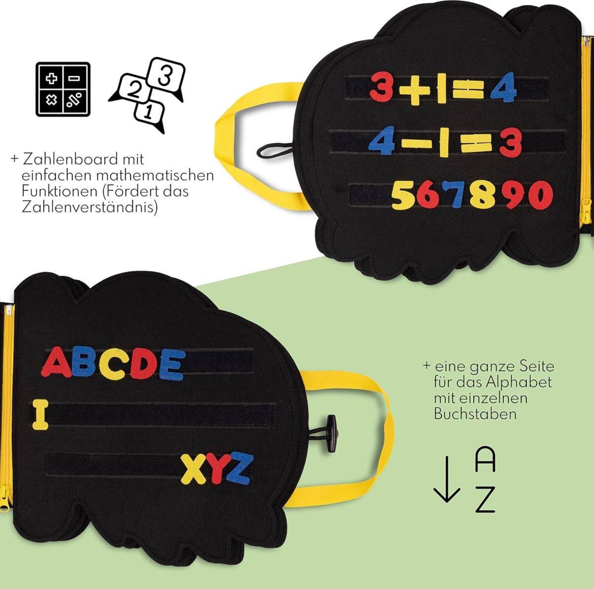 Busy Board – Montessori Lernspielzeug für frühe Entwicklung & motorische Fähigkeiten