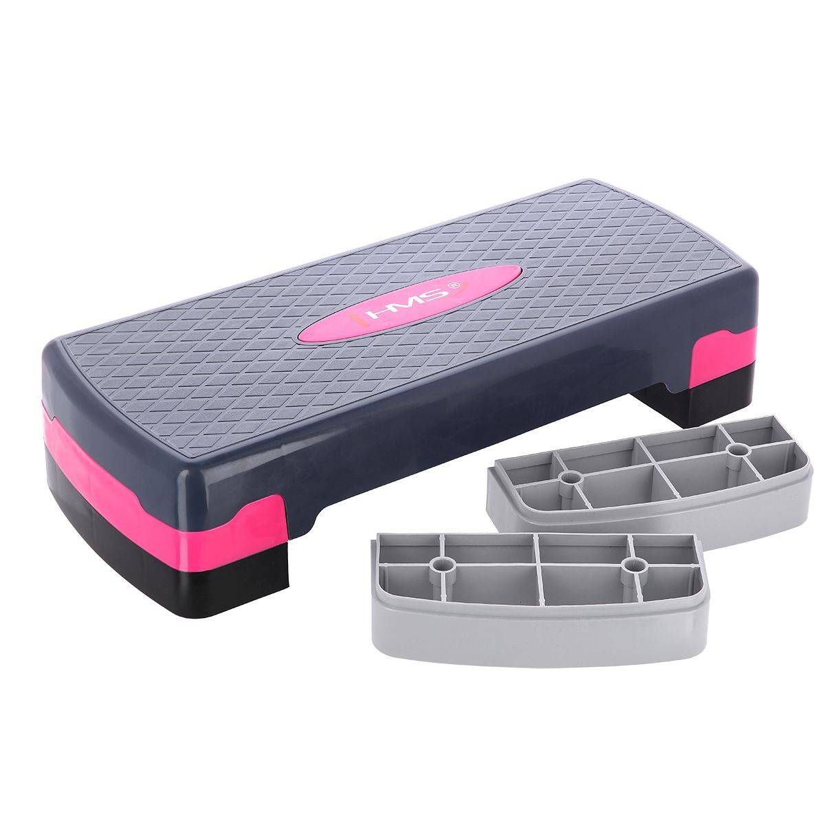 Steppbrett – Höhenverstellbar & Rutschfest für Aerobic & Fitness Pink