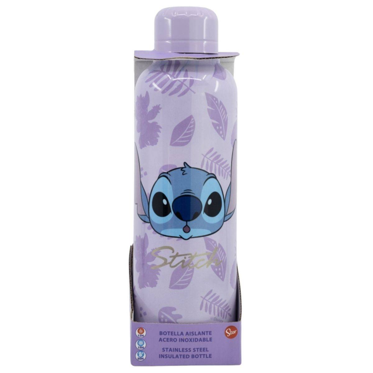 Disney Stitch - Doppelwandige Thermosflasche aus hochwertigem Edelstahl 515 ml