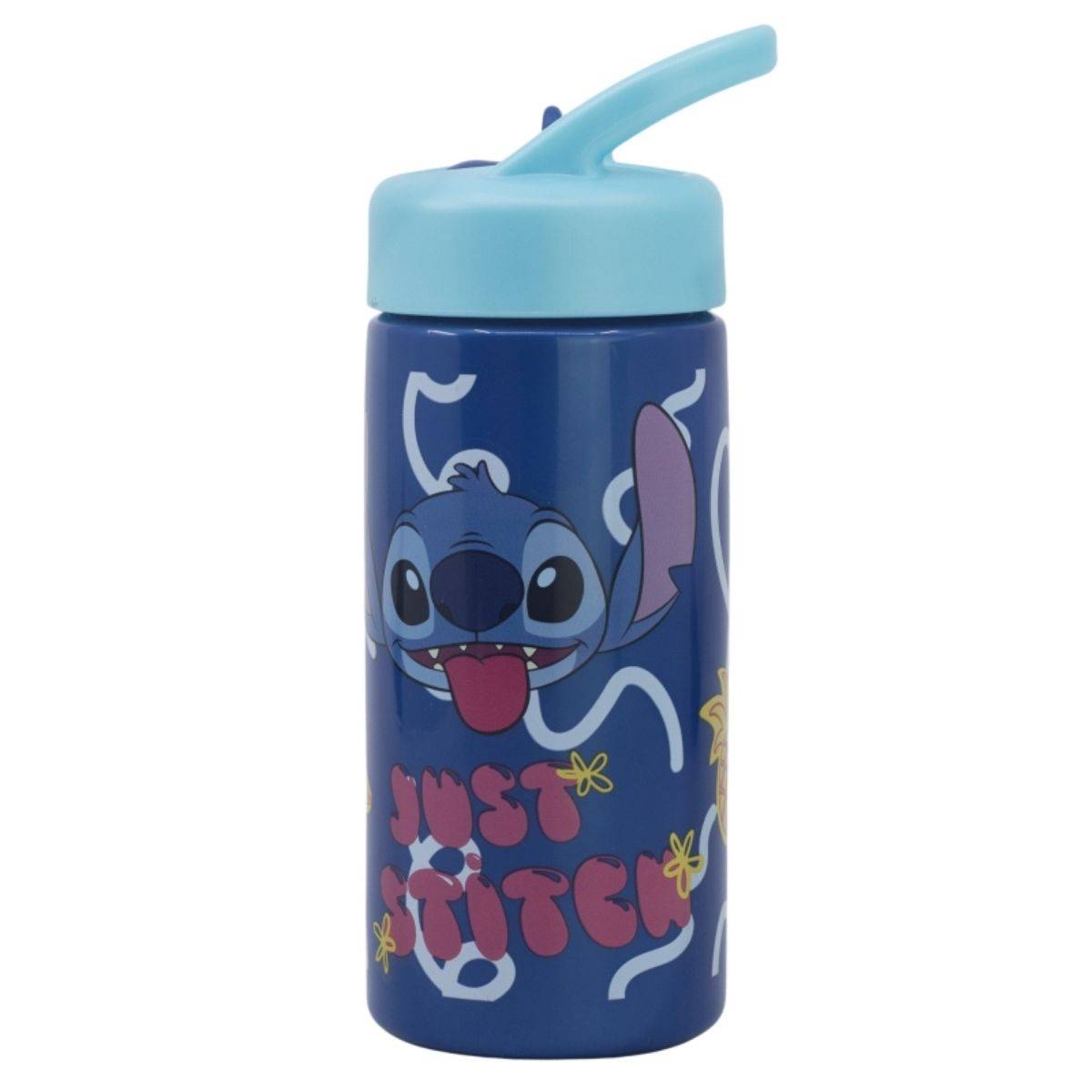 Disney Stitch Trinkflasche – Praktisch, BPA-frei & mit Strohhalm für den Alltag!