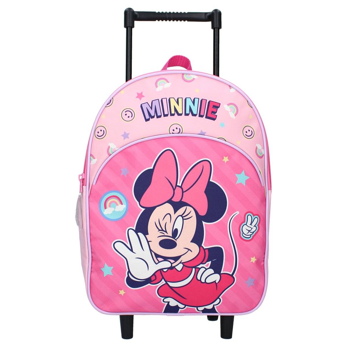 Disney Minnie Mouse Koffer Trolley Rucksack Schulrucksack Rosa mit Karomuster