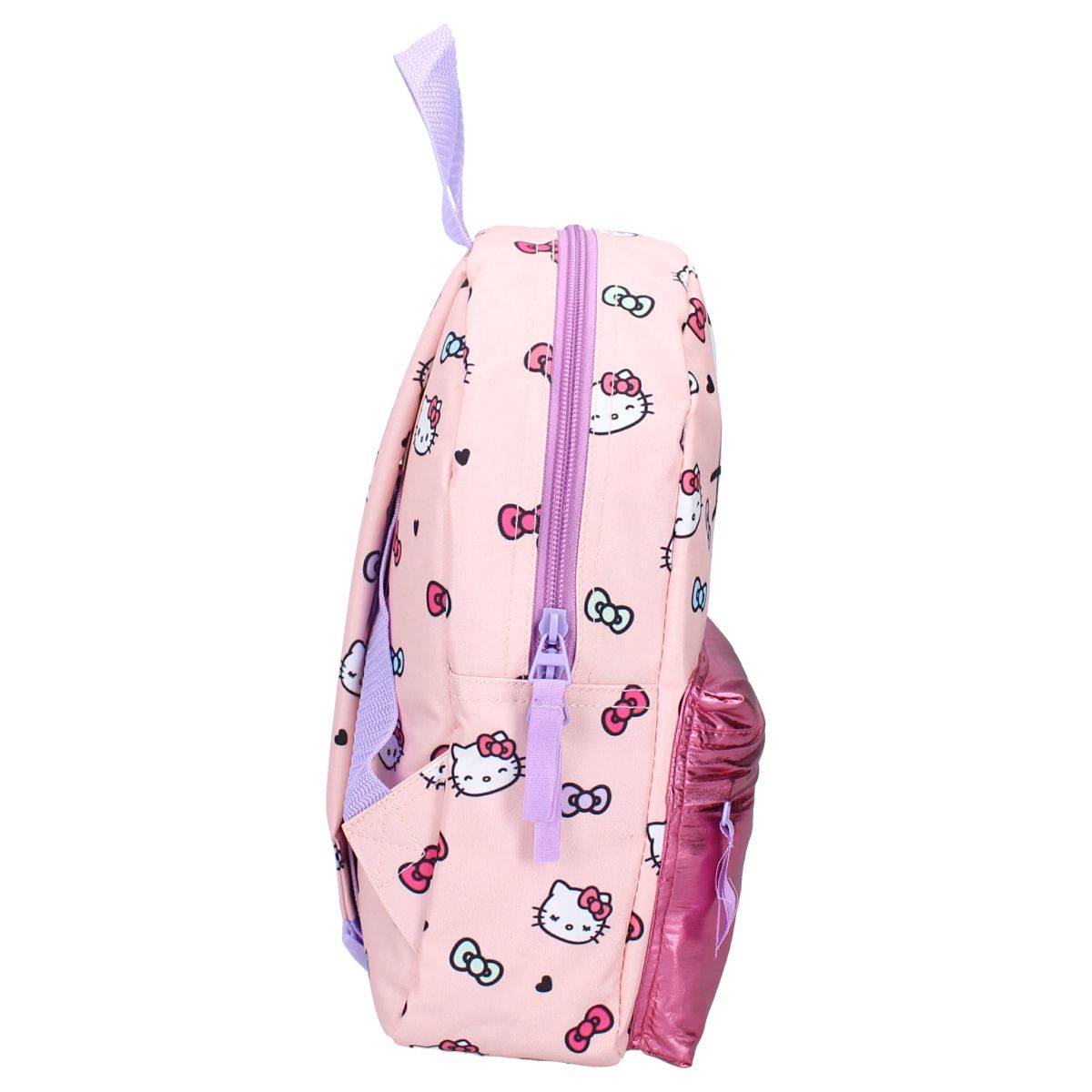 Hello Kitty Rucksack – Niedlicher rosa Mädchenrucksack für Mädchen mit Schleifenmuster
