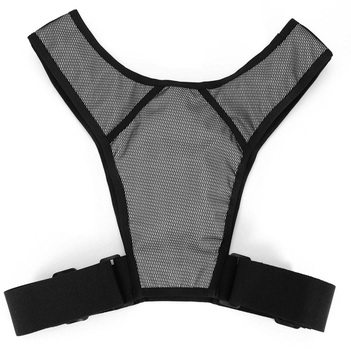 Reflektierende Laufweste in Schwarz mit praktischen Taschen - OneSize