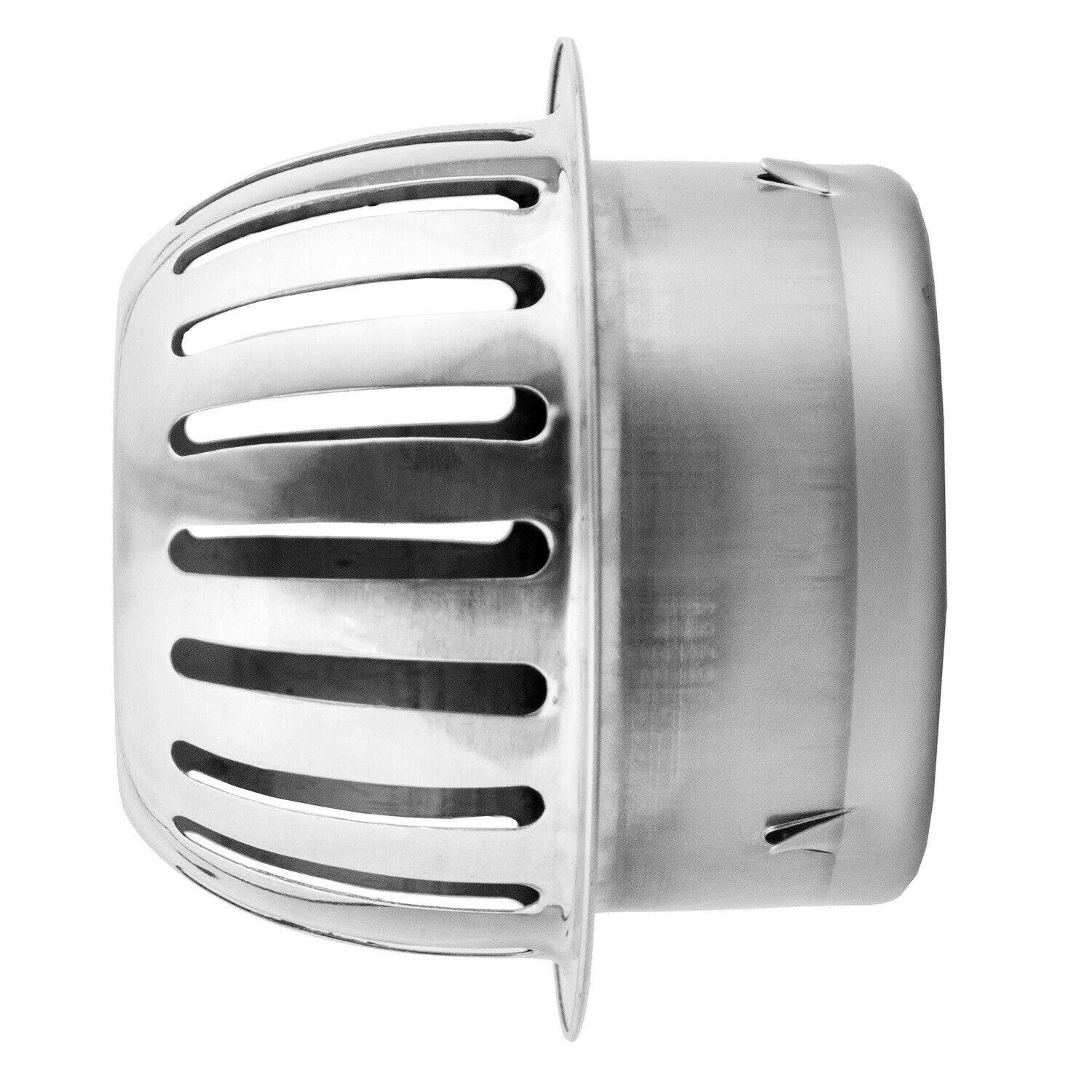 Edelstahl Lüftungsgitter Wetterschutzgitter Lufthaube Lamellengitter Ablufthaube Ø150mm