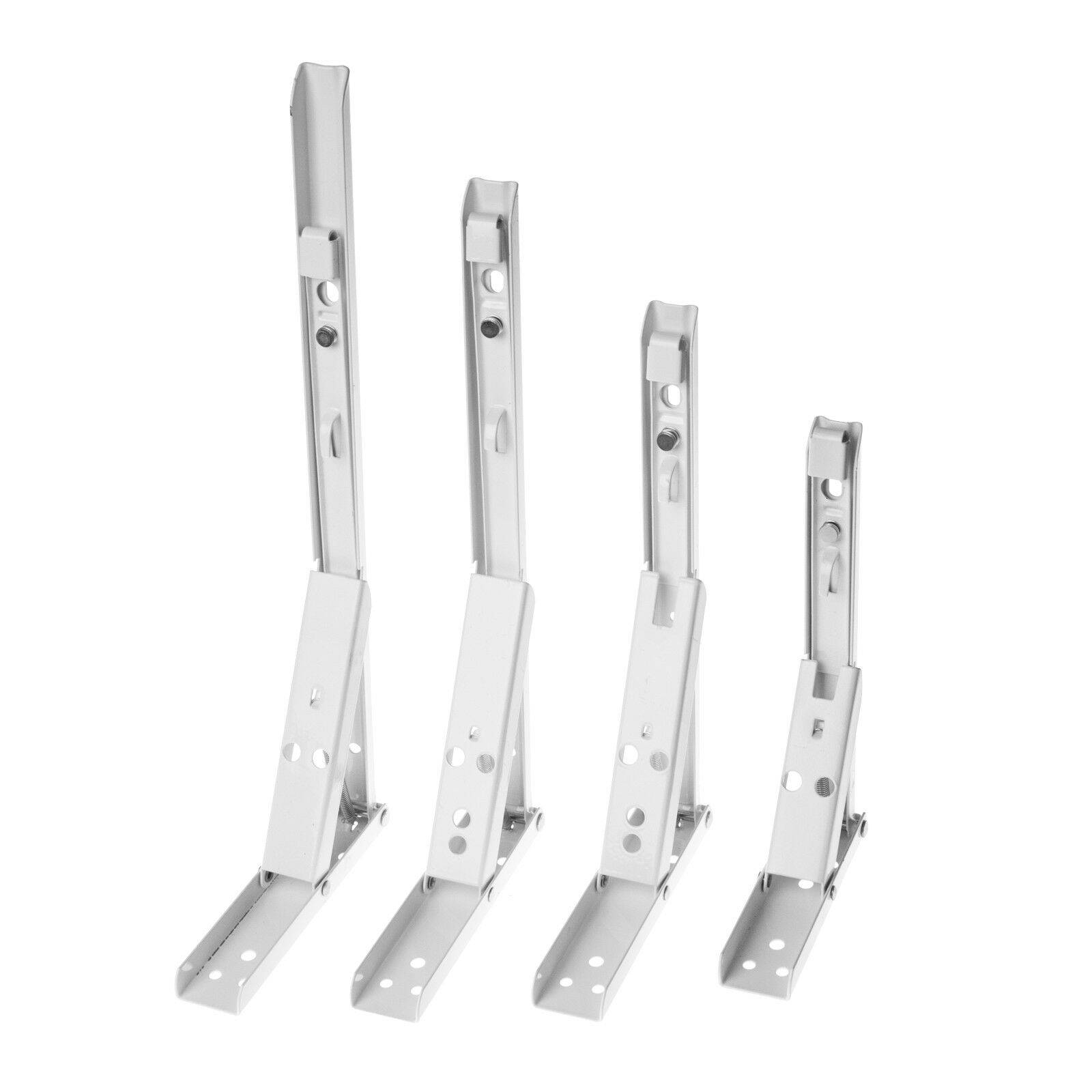 Edelstahl Regalträger klappbar Regalhalter Regalwinkel Stahl Regal Halter Stahl / Weiß 8 Zoll (195mm)