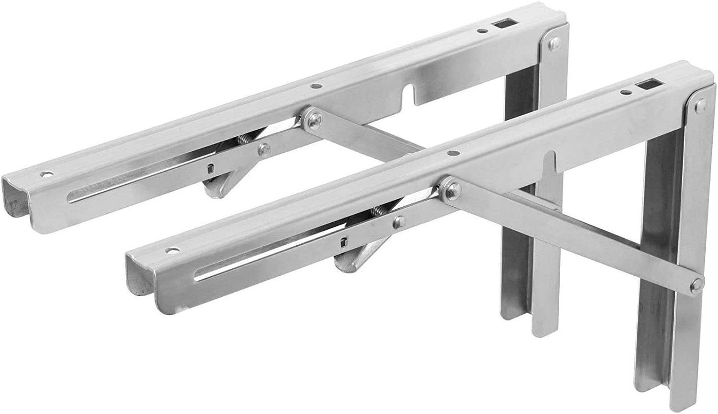 Edelstahl Schwerlast 120kg Regalhalter Regalträger klappbar Regalwinkel Halter 250mm