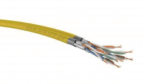 ACOME ACOLAN 1500 SF-S Cat7 LSOH gelb 2x4x2xAWG22/1 S/FTP Duplex FRNC 500m Dca (Inhalt 500 Stück)