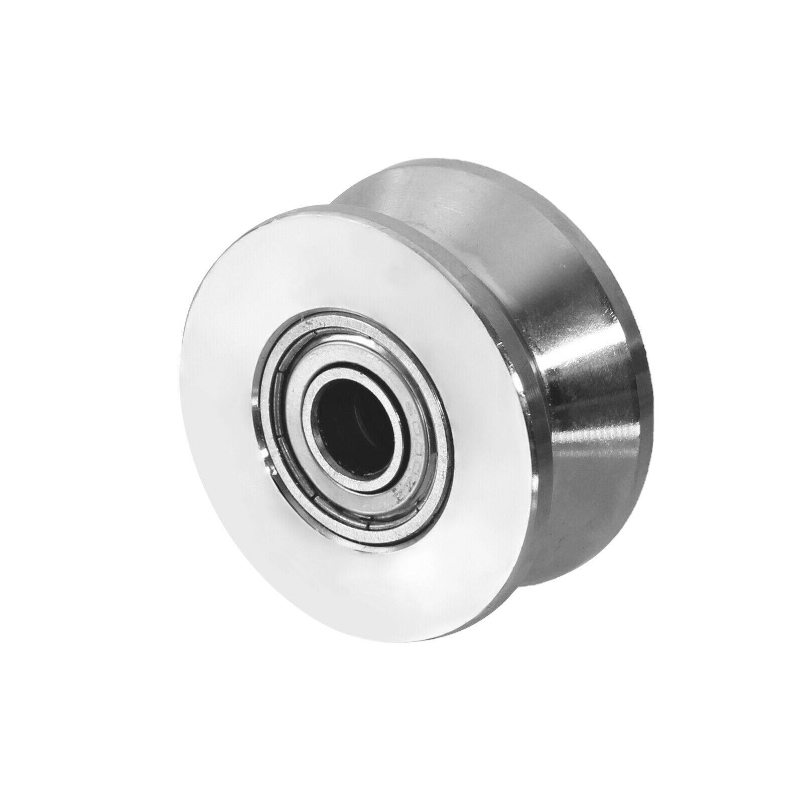 Edelstahl V4A Laufrolle Torrolle Hohlkehle Schiebetor Schiebetür Rolltür Rolltor 50mm