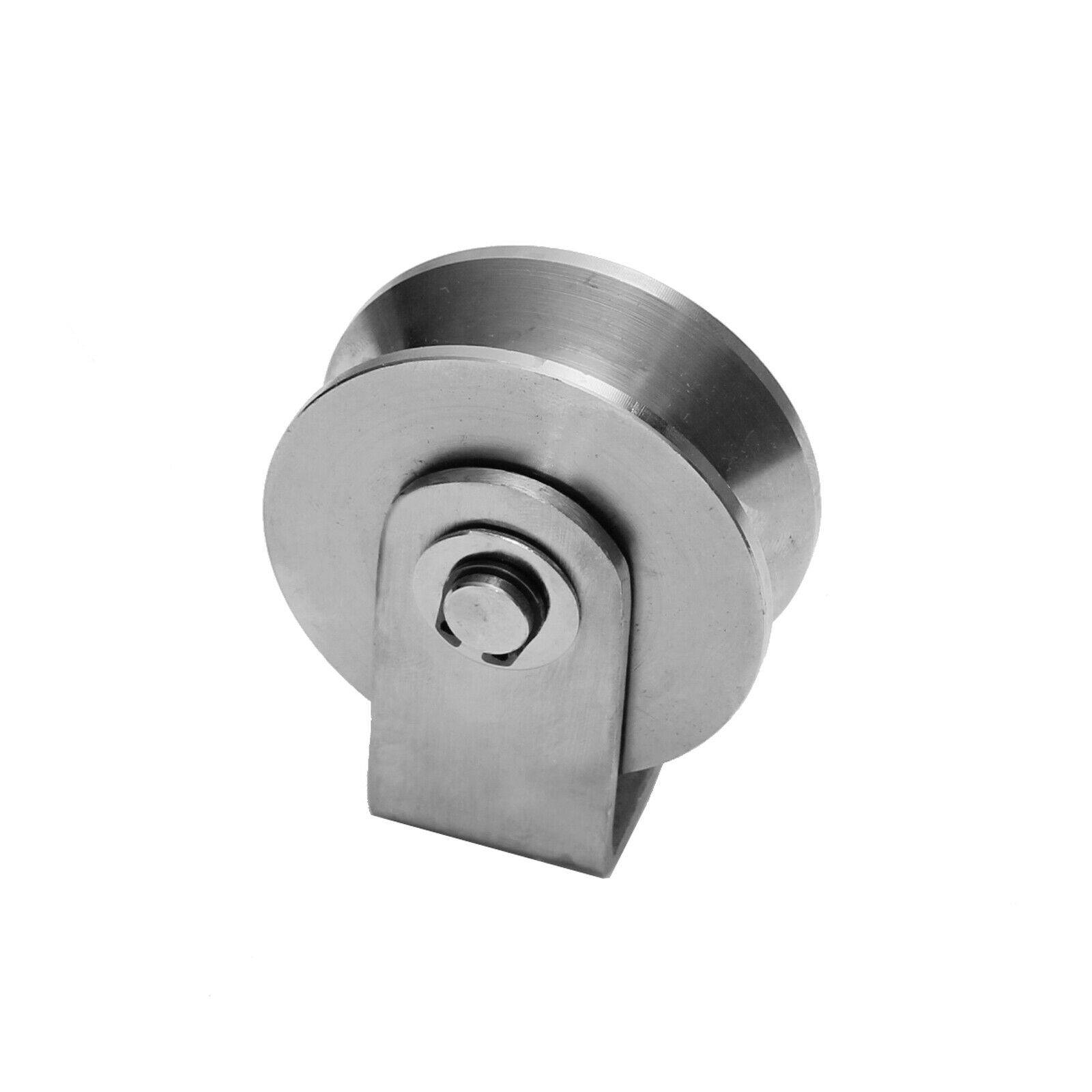 Edelstahl V4A Torrolle Hohlkehle Schiebetor Schiebetür Rolltür Rolltor Laufrolle Ø60mm