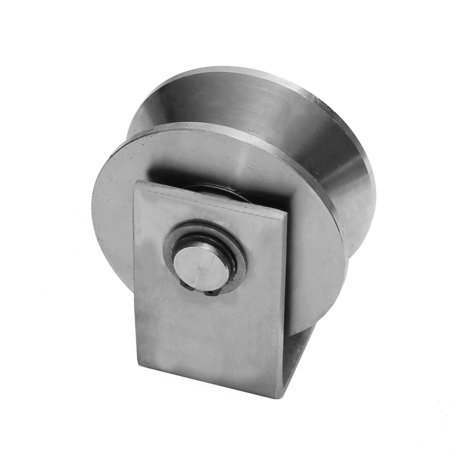 Edelstahl V4A Torrolle Hohlkehle Schiebetor Schiebetür Rolltür Rolltor Laufrolle Ø70mm