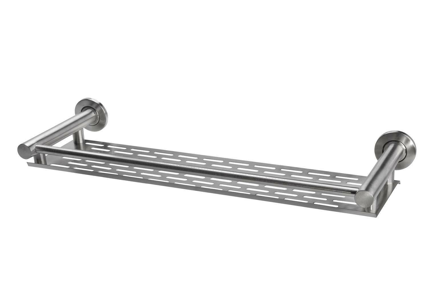 Edelstahl Wandregal Küchenregal Badregal Regal Edelstahlregal Regalhalter Bad Edelstahl gebürstet 60cm