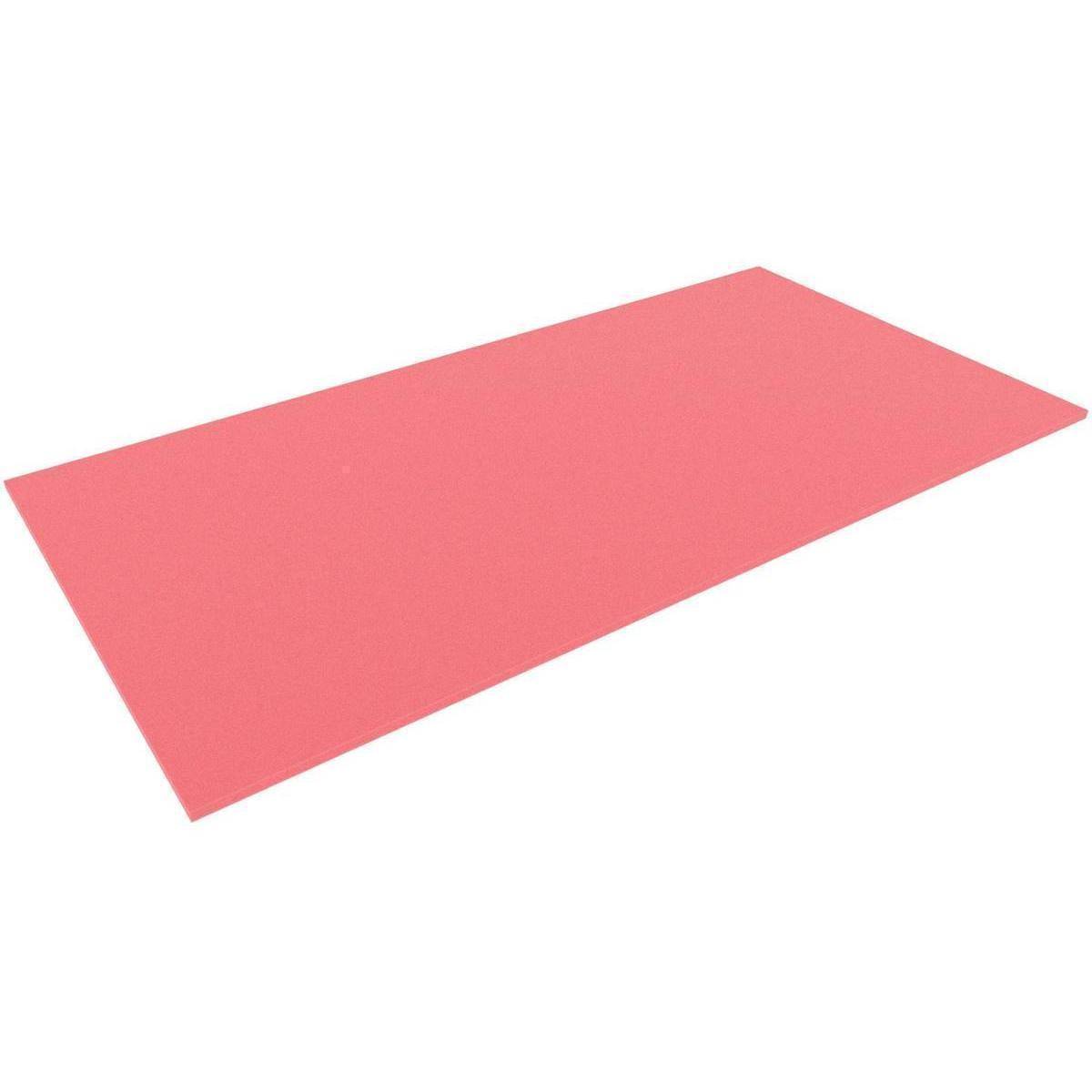 ACBA010RED - ACBA010red 1000 mm x 500 mm x 10 mm Schaumstoffboden Schaumstoffzuschnitt rot