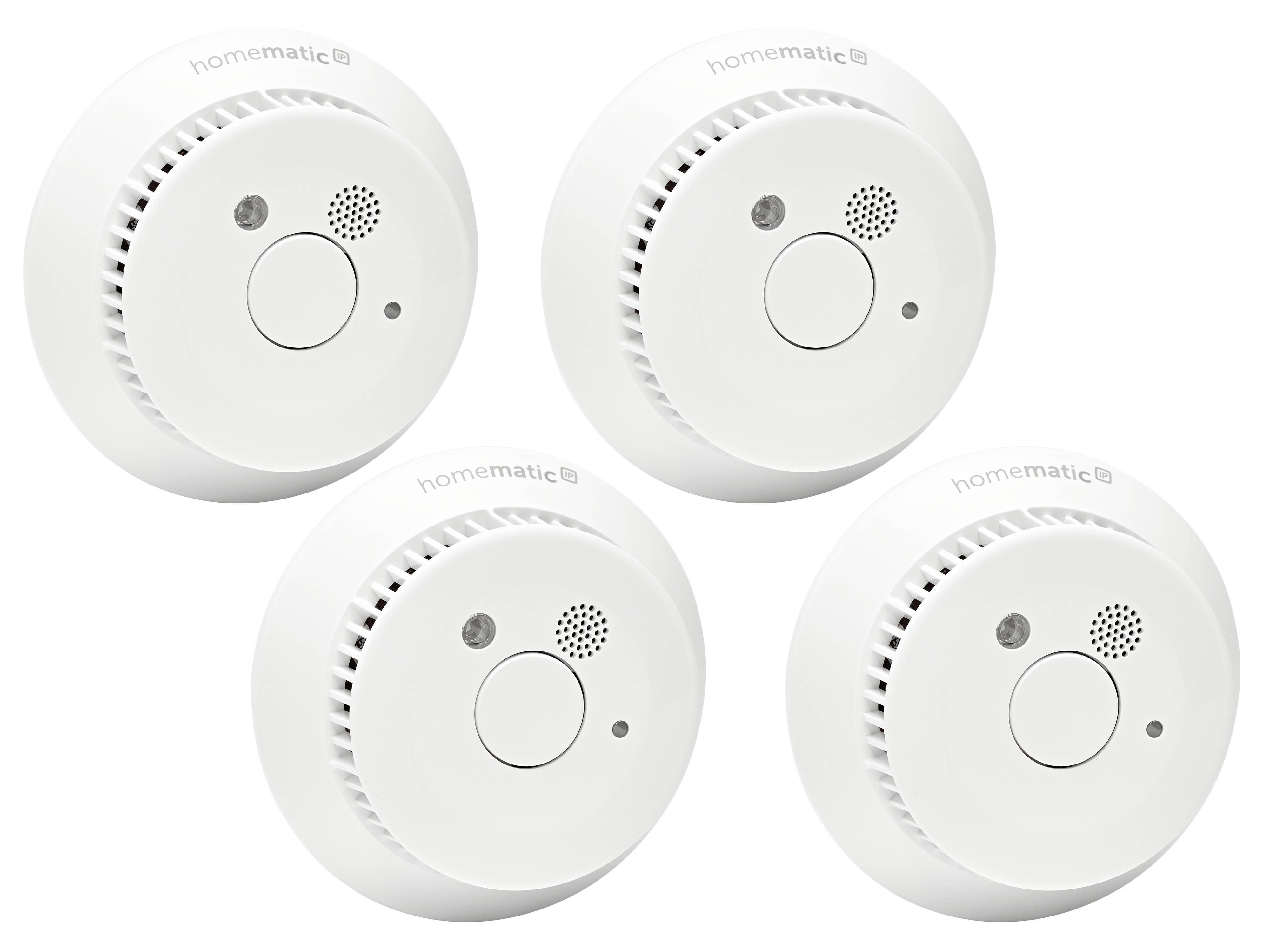 HOMEMATIC IP 156587A0, Rauchwarnmelder, Q-Label, 4 Stück