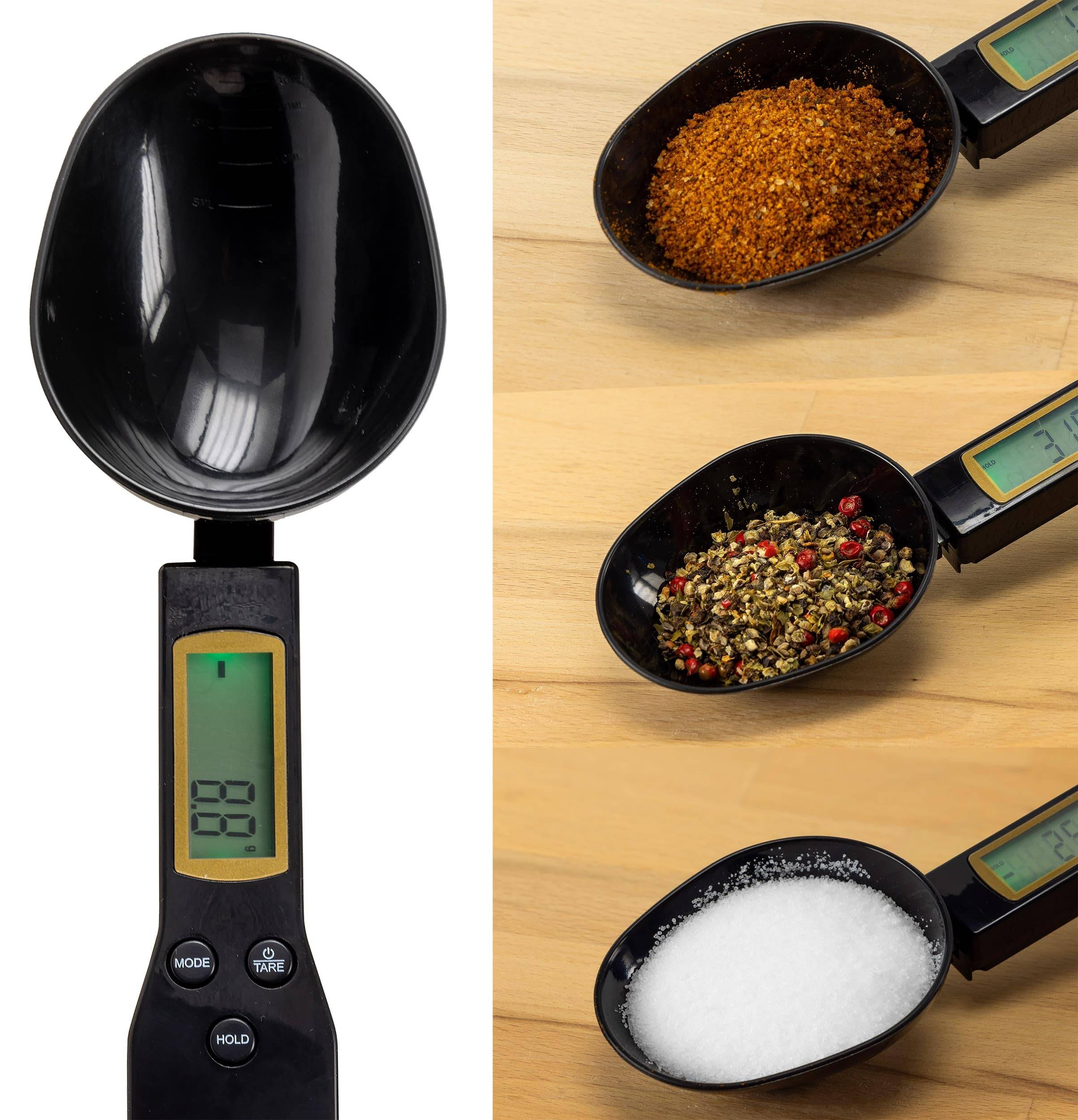 CHILITEC Digitale Löffelwaage CT LW-500, 1...500 g, 0,1 g genau, schwarz