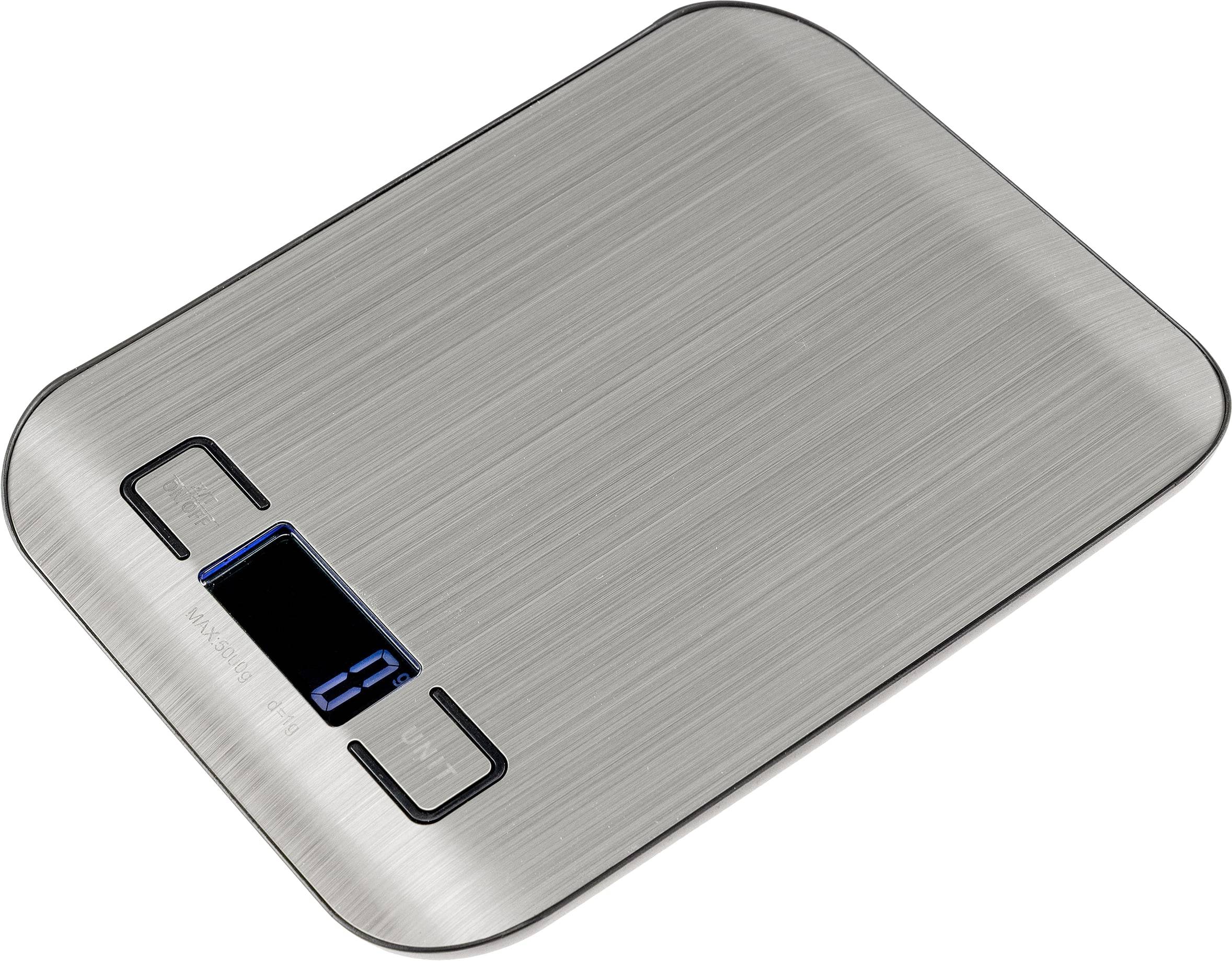 CHILITEC Digitale Küchenwaage CT KW-5, 0...5000 g, 180x140x20 mm, silber