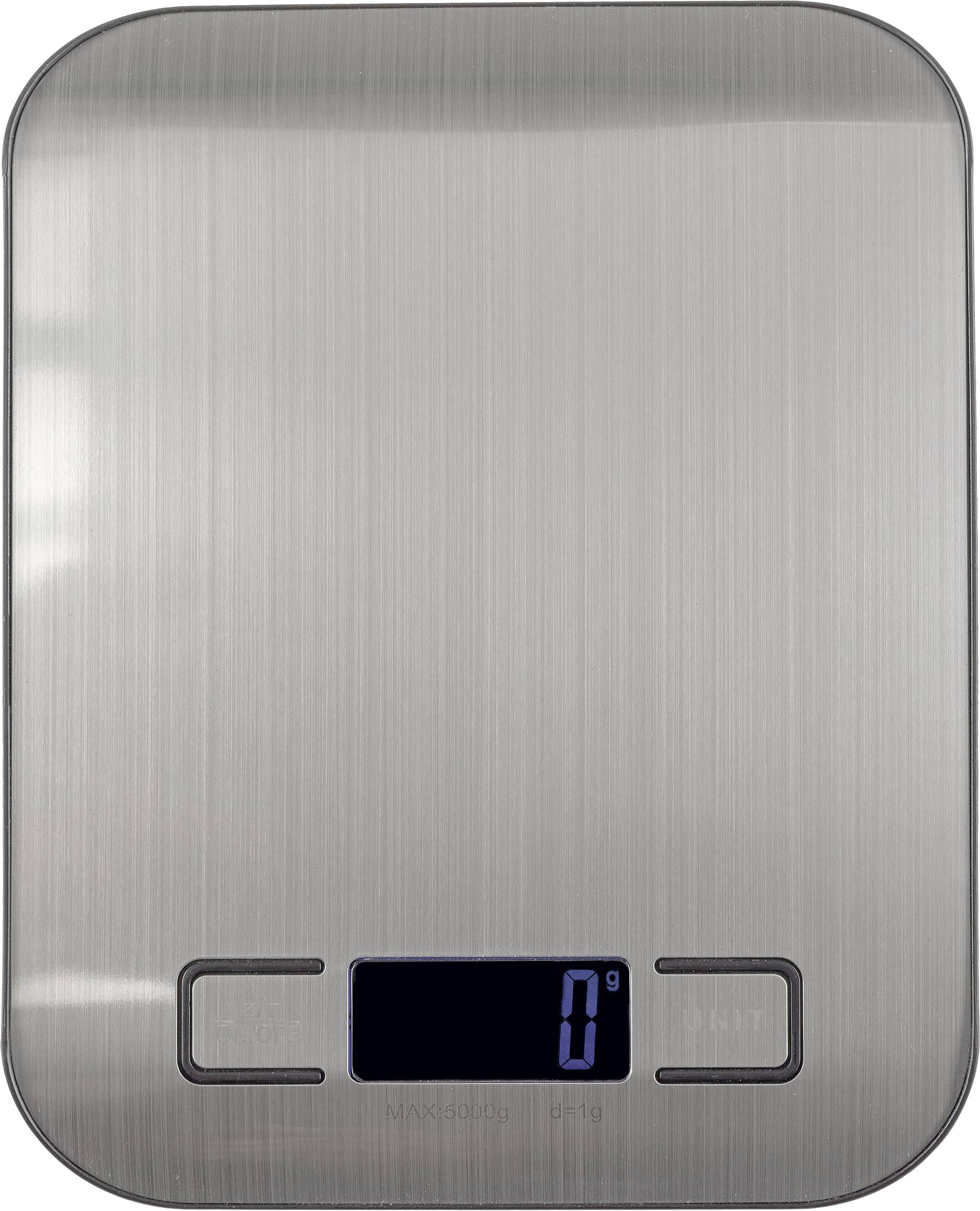CHILITEC Digitale Küchenwaage CT KW-5, 0...5000 g, 180x140x20 mm, silber