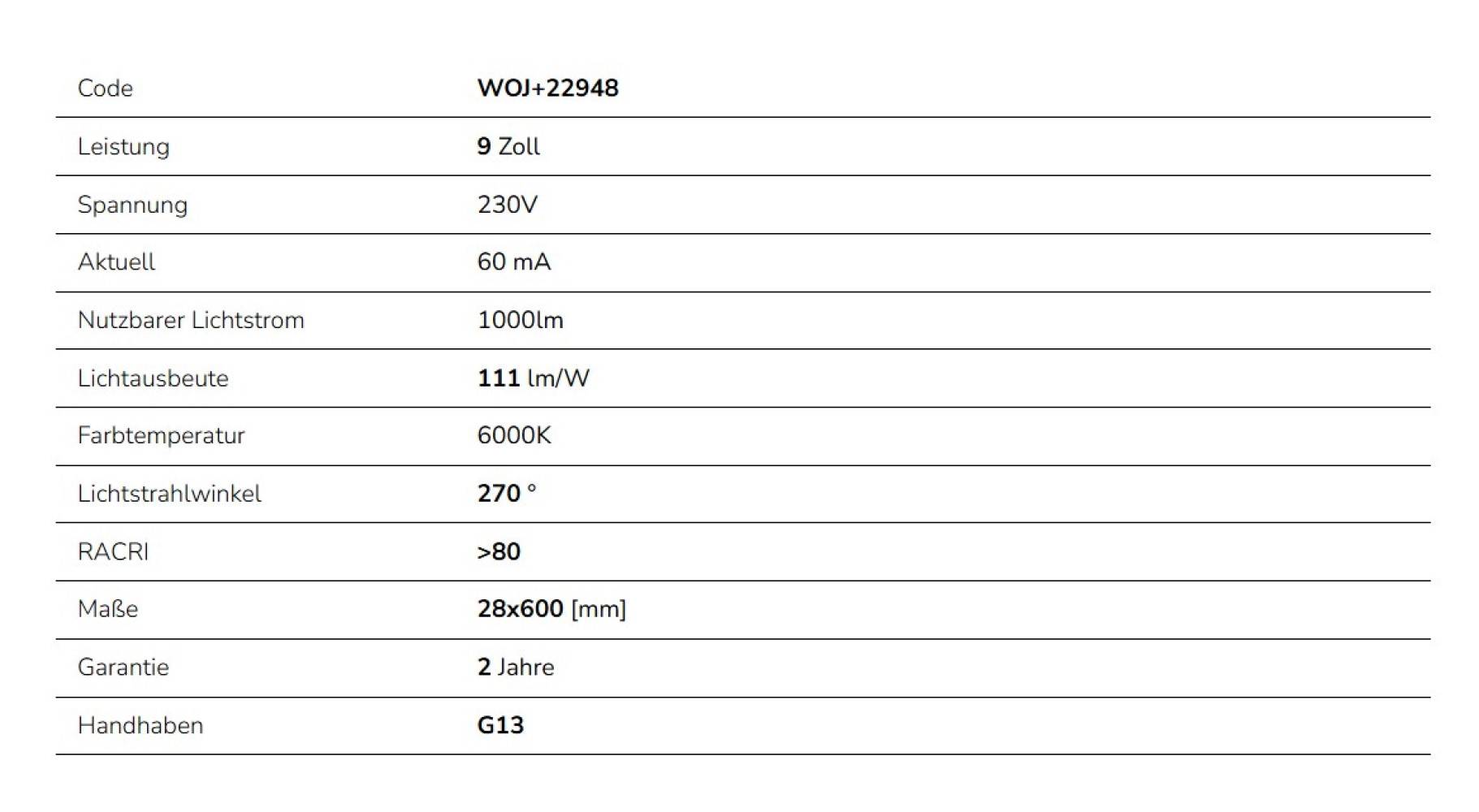 25er Pack Spectrum LED 60cm Röhre G13 NANO-KUNSTSTOFF T8 Leuchtstoffröhre 9W 820lm Kaltweiß 6000K