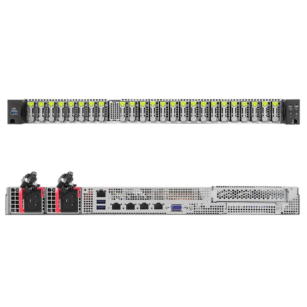 ASRock Barebone 1U Single Sockel SP5 1U24E1S-GENOA/2L2T