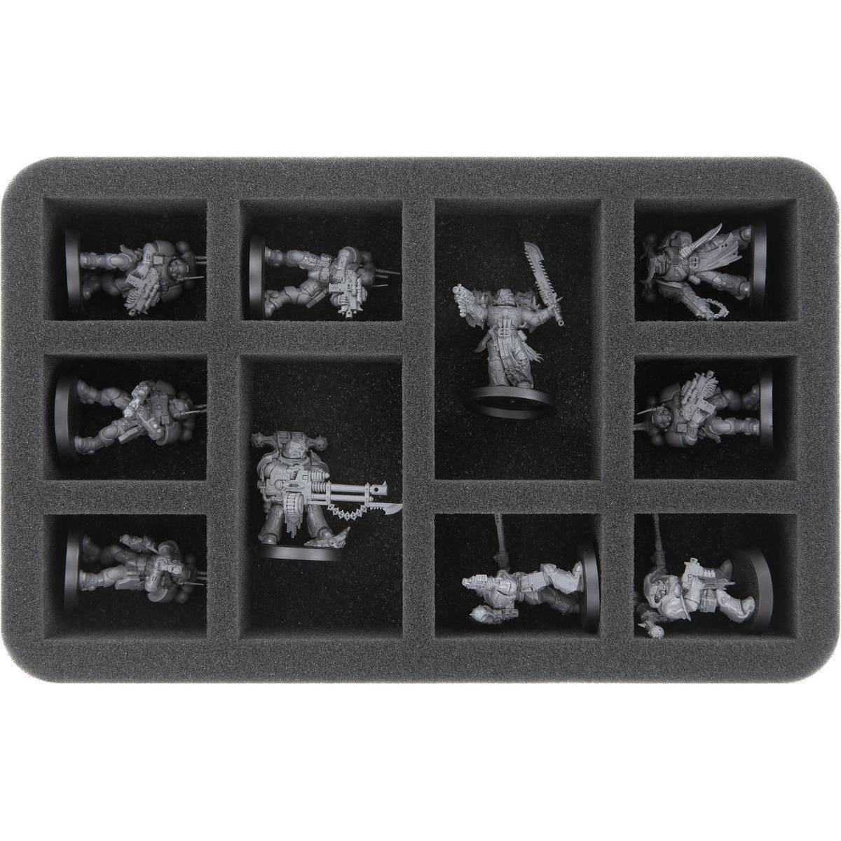 HS050A062 - HS050A062 Feldherr Schaumstoffeinlage für Chaos Space Marines - 10 Fächer