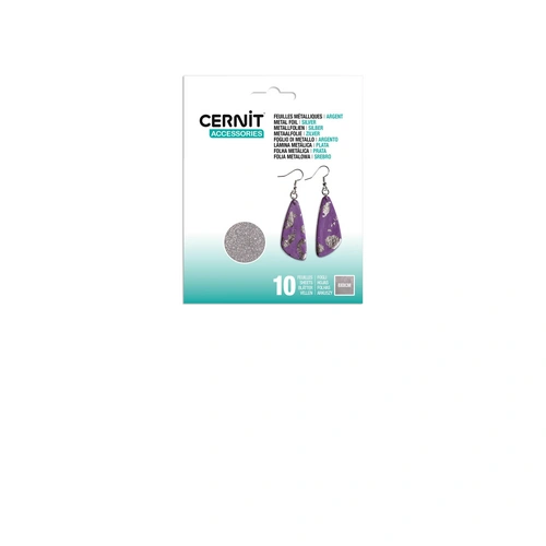 Cernit 10x Packung mit 10 Metallfolien, silber, 1x12x15 cm - Silber CE922C Cernit 10x Packung mit 10 Metallfolien, silber, 1x12x15 cm - Silber CE922C