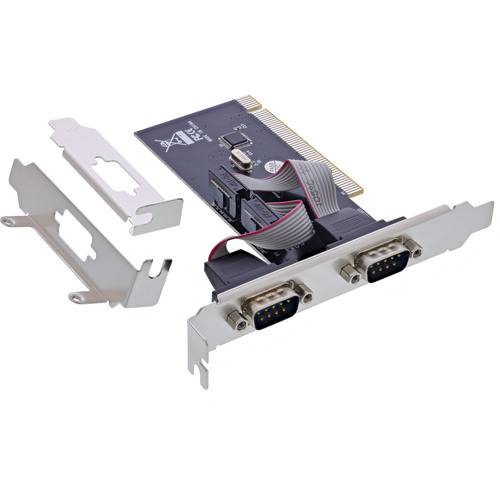InLine® PCI Schnittstellenkarte, 2x RS232 seriell, CH351Q I/O-Karten / Frontpanel / Slotbleche