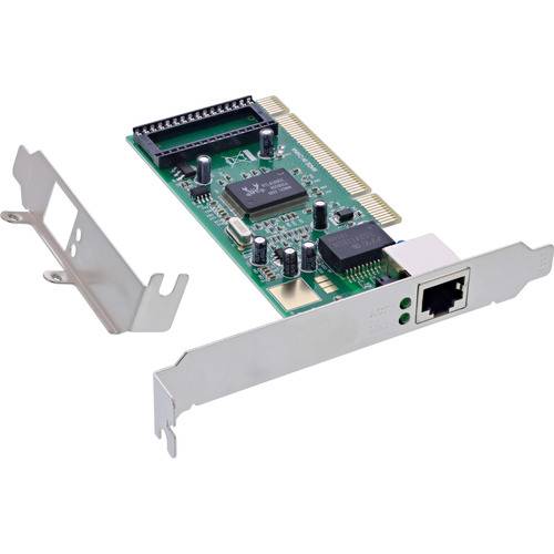 Netzwerkschnittstellenkarte für Computer mit RJ-45-Anschluss und freiliegender Schaltung, geeignet für interne Installation.