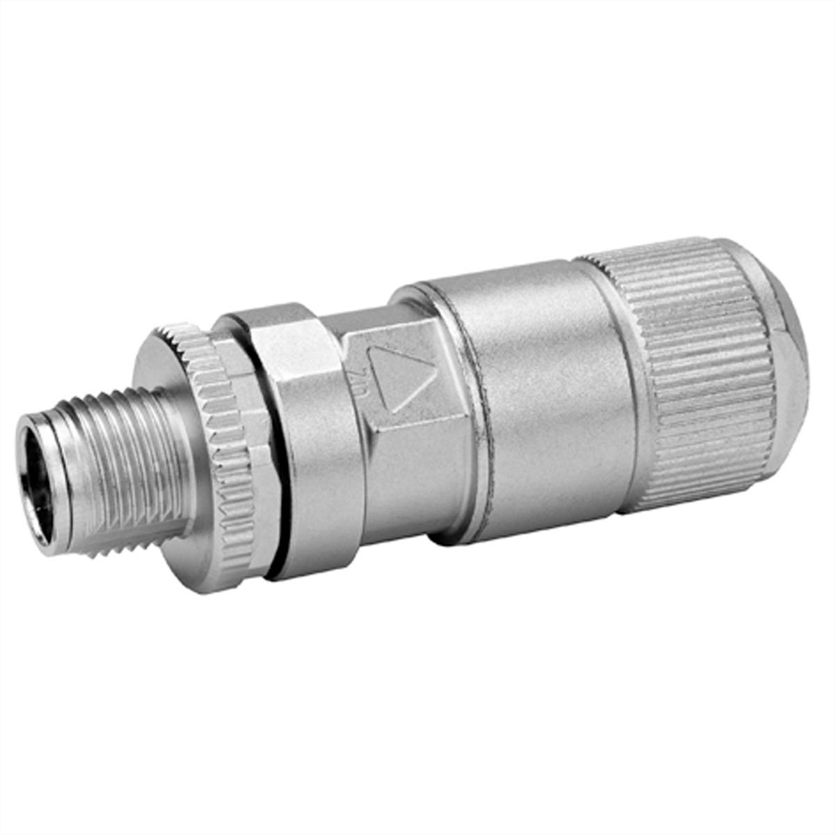 TELEGÄRTNER STX M12x1 KS X-kod. Cat.6A, CP8X180-3-5IDC590FA000 Netzwerkkomponenten Steckverbinder