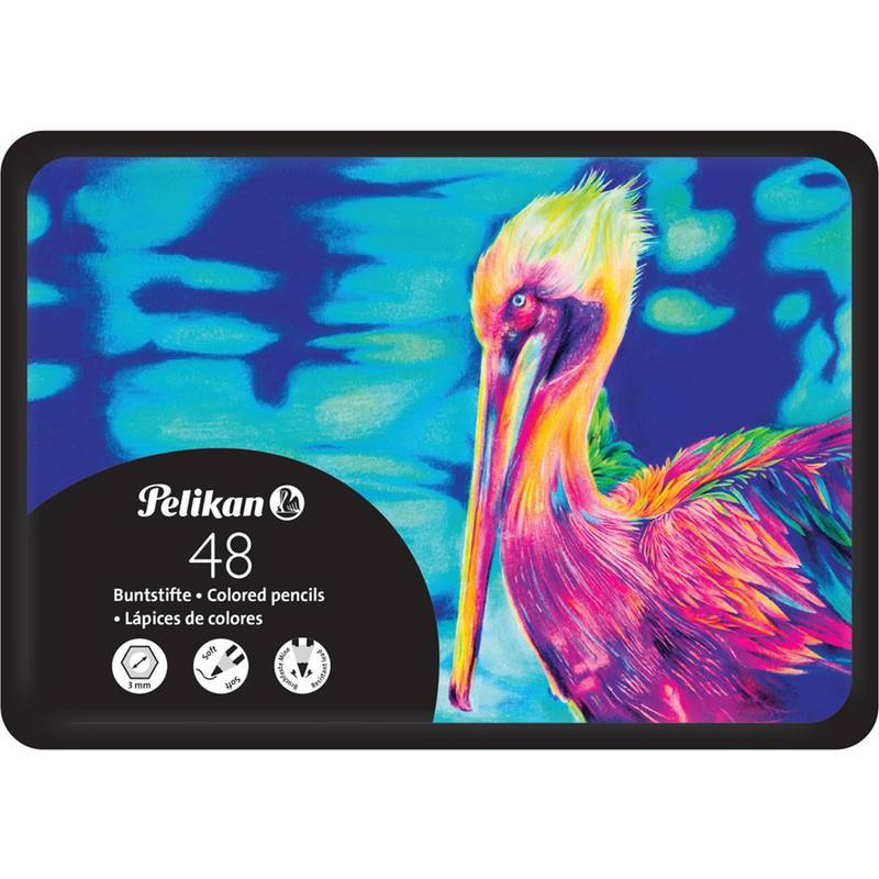 Pelikan Buntstifte 48 Stück im Metalletui Multimedia-Technik Zeichnen,Malen,Basteln