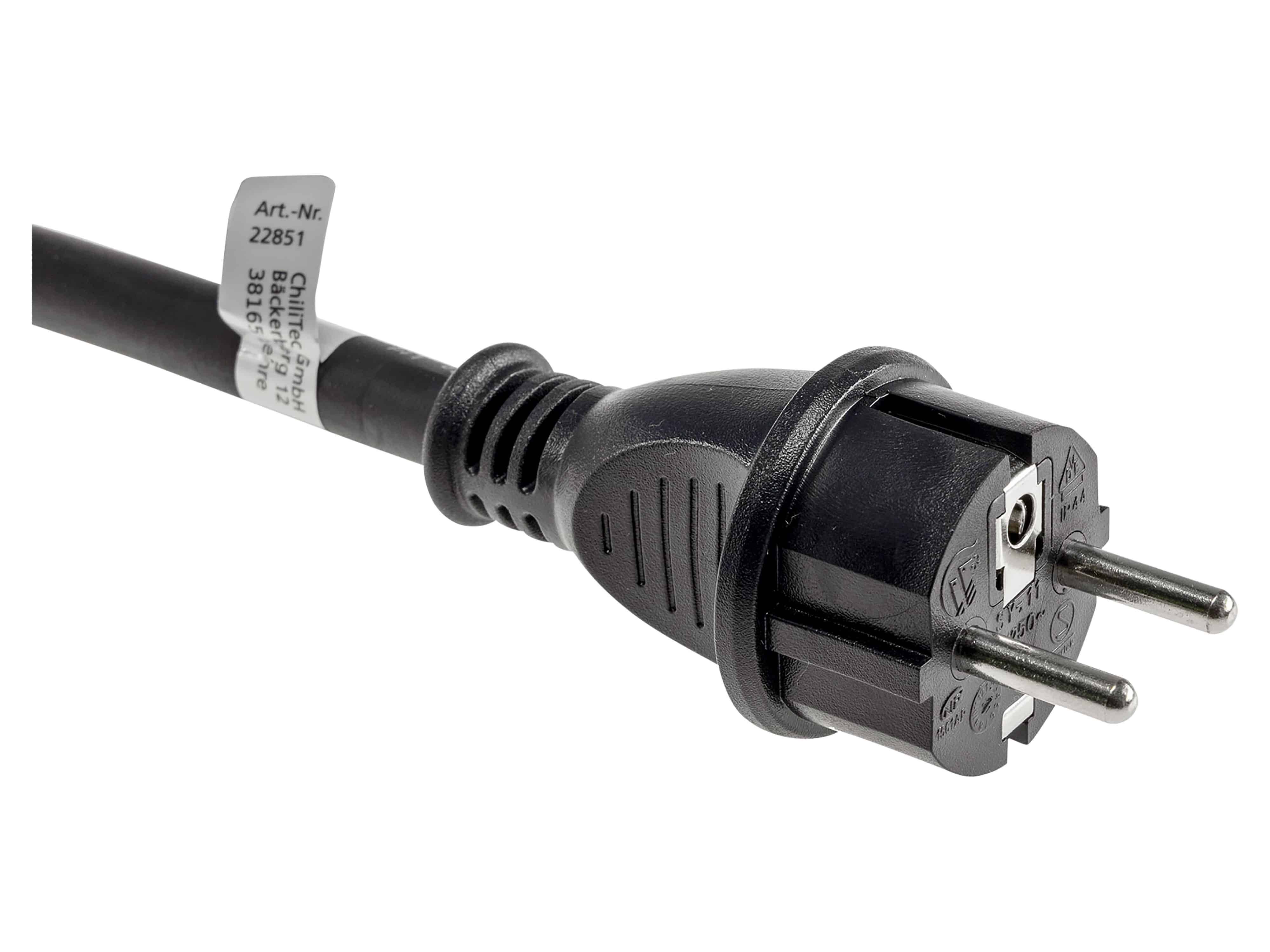 CHILITEC CEE-Adapter 22851, 0,35 m, CEE auf Schutzkontaktstecker