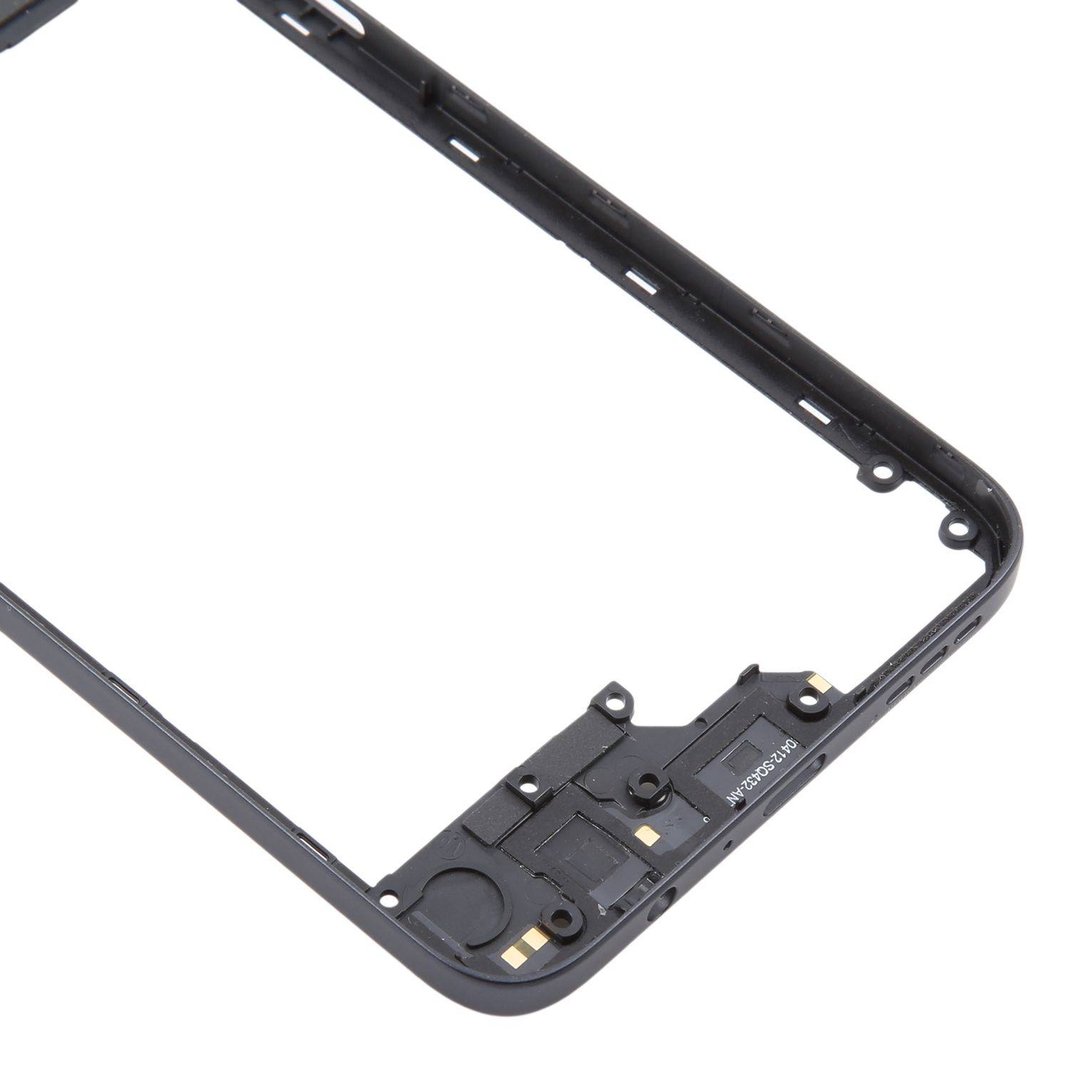 Für Motorola Moto G34 Mittelrahmen Bezel Plate Schwarz Reparatur Ersatzteil