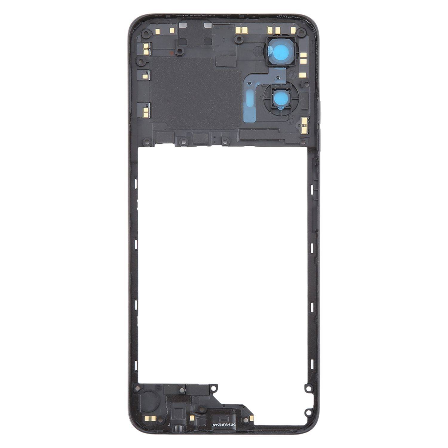 Für Motorola Moto G34 Mittelrahmen Bezel Plate Schwarz Reparatur Ersatzteil