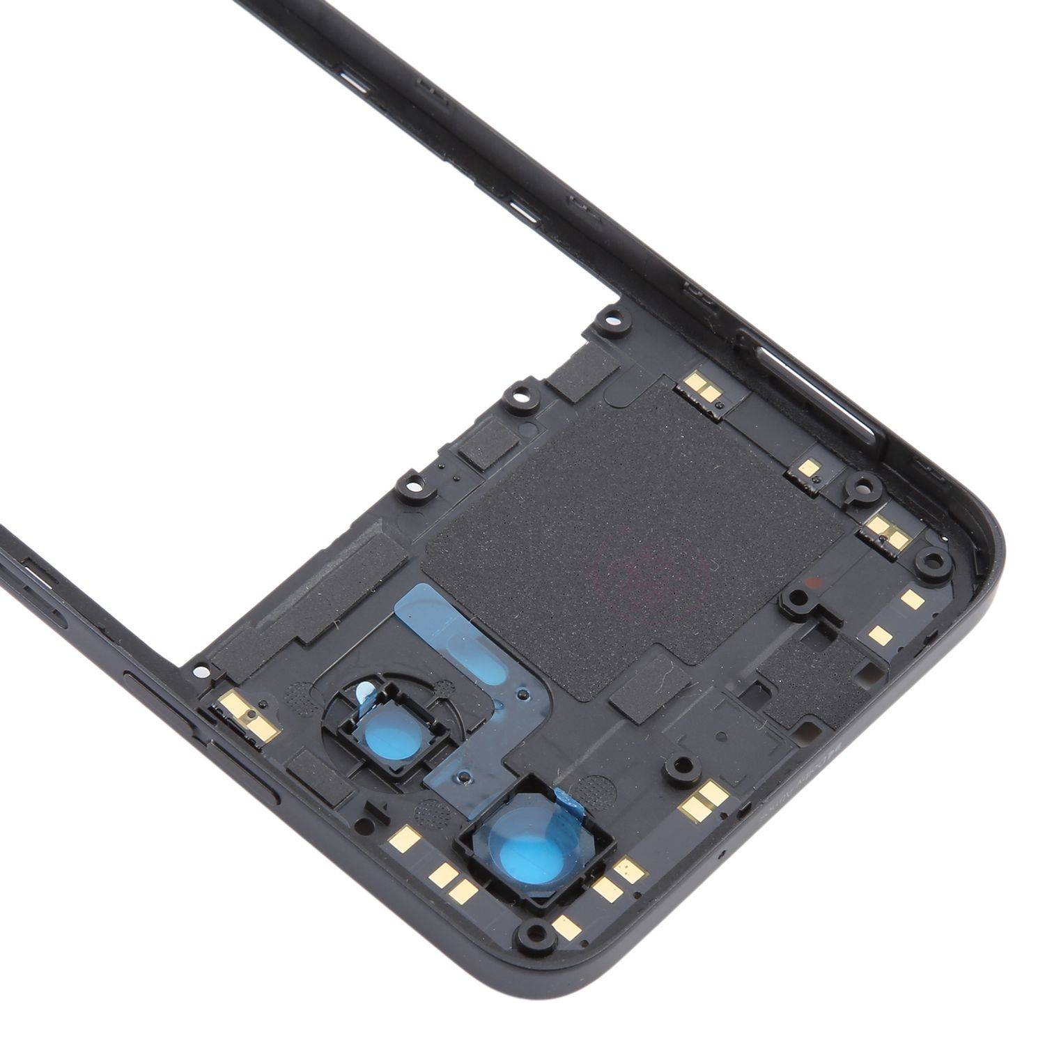 Für Motorola Moto G34 Mittelrahmen Bezel Plate Schwarz Reparatur Ersatzteil