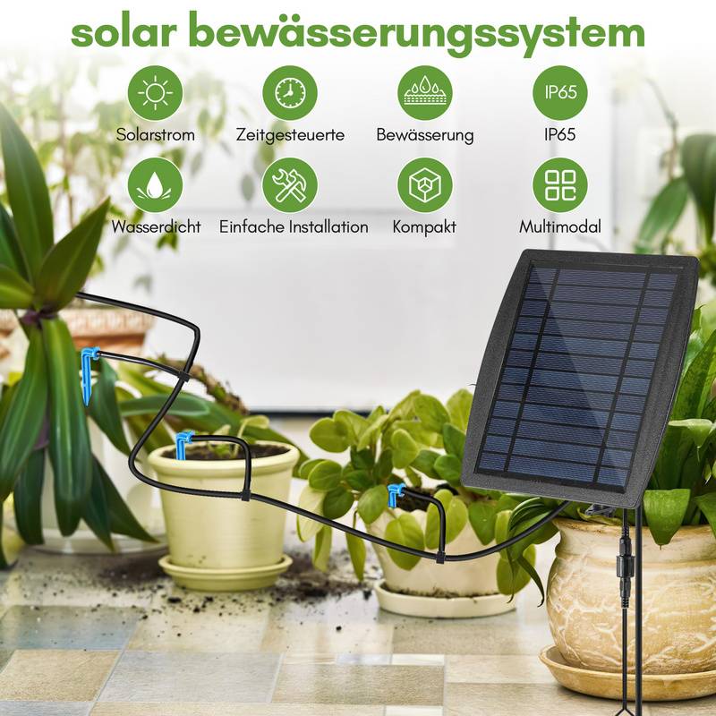 Solar Bewässerungssystem automatische Pflanzenbewässerung Automatisch