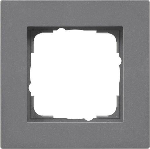 GIRA 0211235 Abdeckrahmen 1fach flach E2 Anthrazit Install.Baumaterial Schaltermat/Geb.Steu Schalter