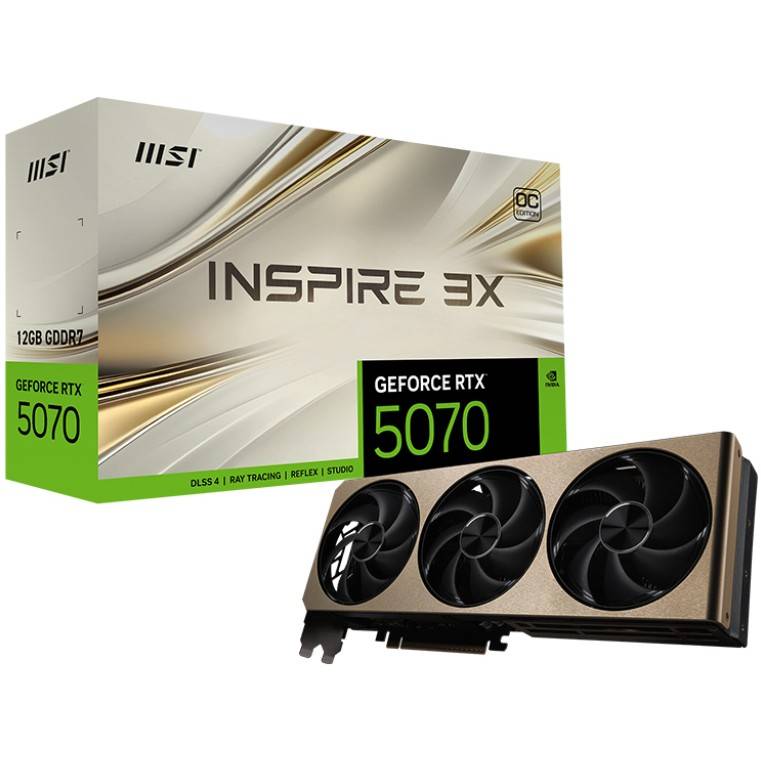 MSI GeForce RTX 5070 12G INSPIRE 3X OC Grafikkarten NVidia PCI-Express