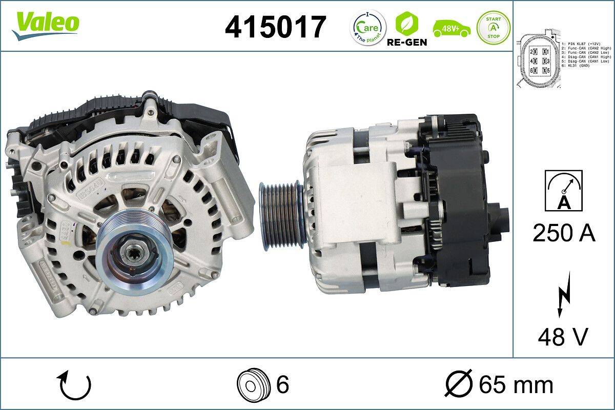 Valeo 415017 Startergenerator