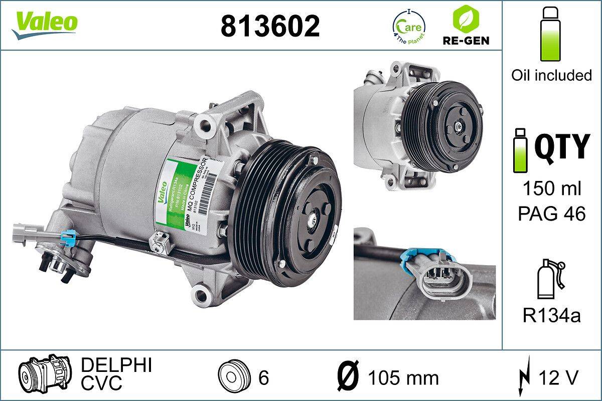 Valeo 813602 Kompressor, Klimaanlage