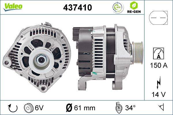 Valeo 437410 Generator