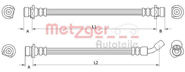 Metzger 4111074 Bremsschlauch