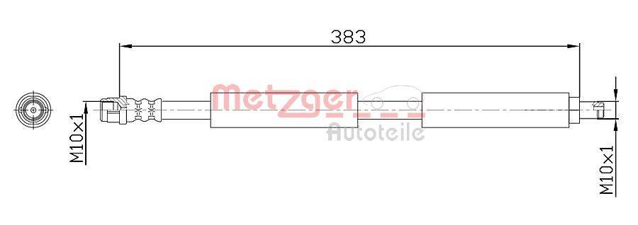 Metzger 4118574 Bremsschlauch