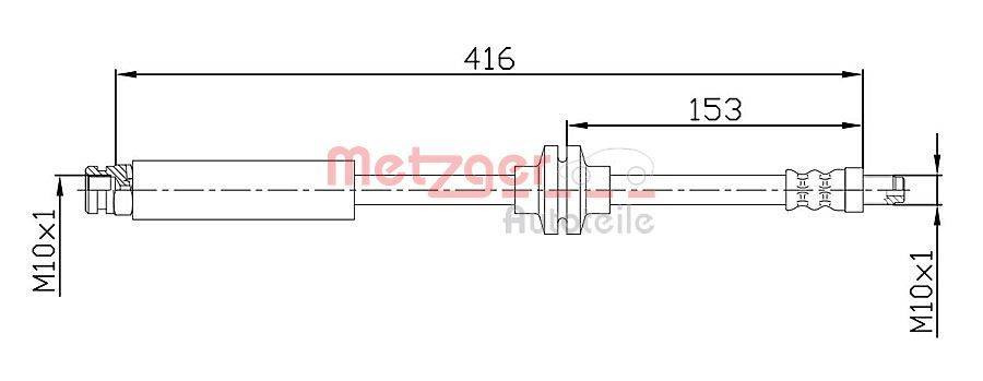 Metzger 4110475 Bremsschlauch