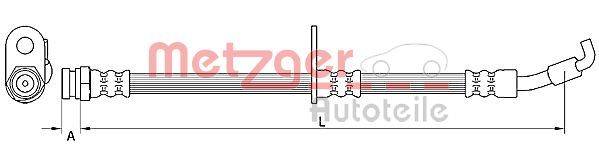 Metzger 4110875 Bremsschlauch