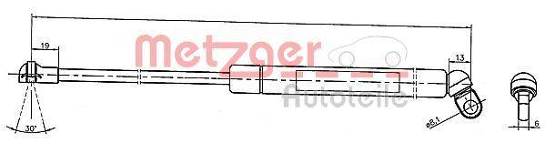 Metzger 2110331 Gasfeder, Koffer-/Laderaum