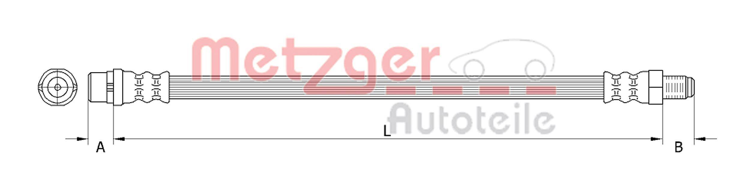 Metzger 4110277 Bremsschlauch