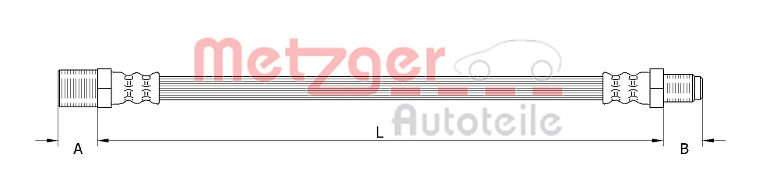 Metzger 4111377 Bremsschlauch